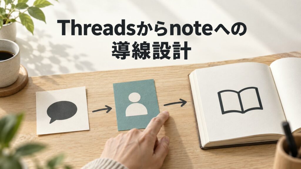Threadsからnoteへつなぐ導線設計｜投稿・プロフィール・記事の役割